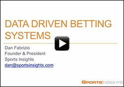 Build Data Driven NFL Betting Systems Video