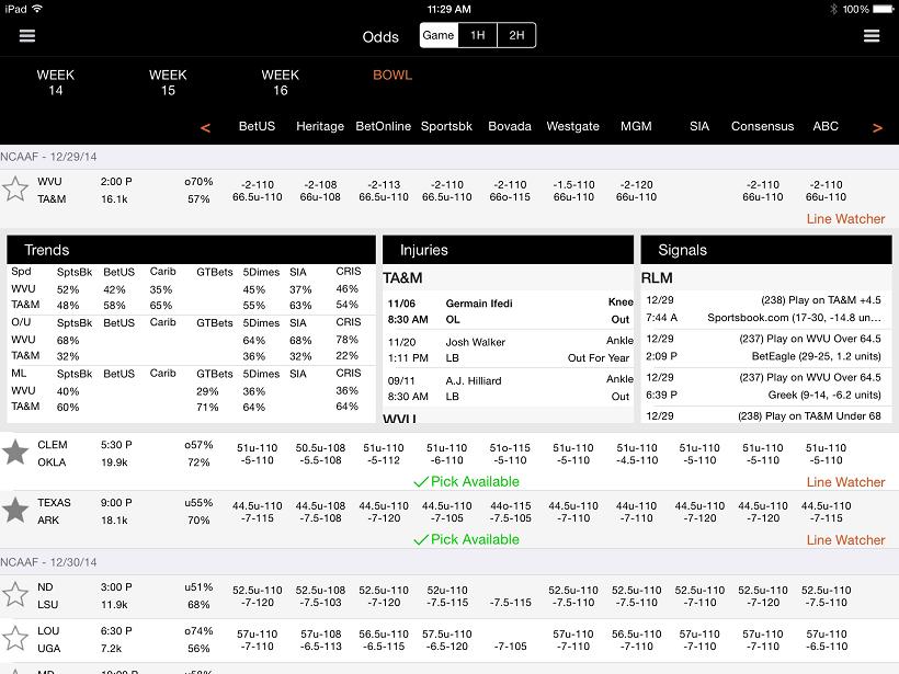 Line Watcher  Sports Insights