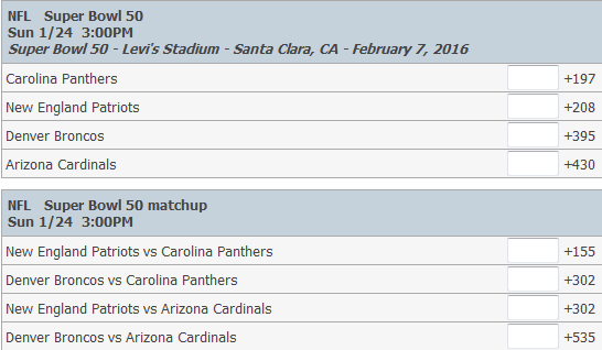 super bowl odds 50