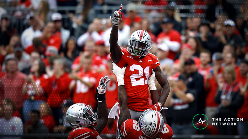 The over/under for Saturday's Ohio State-Penn State game has been on the move since opening.