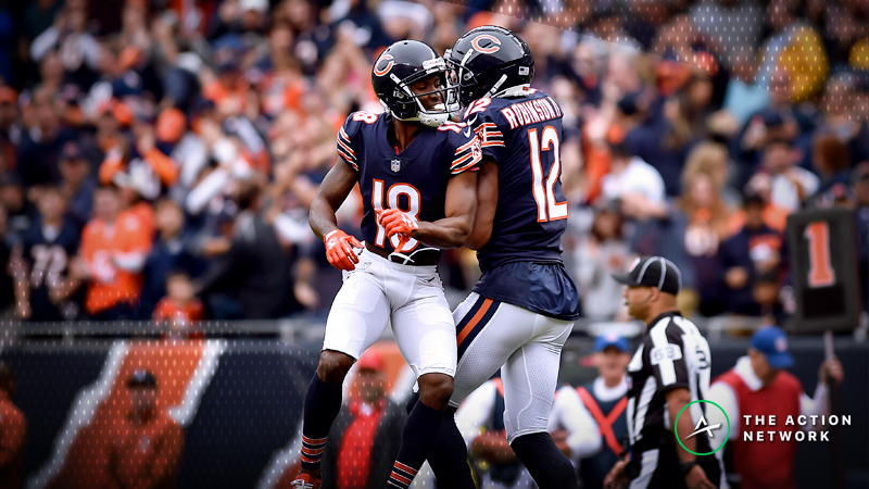 Chicago Bears wide receiver Taylor Gabriel and wide receiver Allen Robinson
