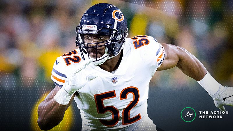 Chicago Bears linebacker Khalil Mack (52) during the game against the Green Bay Packers at Lambeau Field.